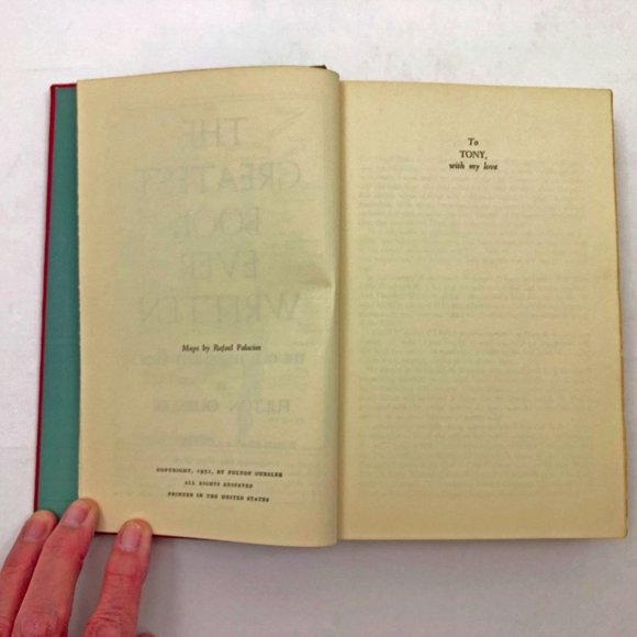 The Greatest Book Ever Written Fulton Oursler 1951 HC BCE Old Testament Story - Picture 5 of 9